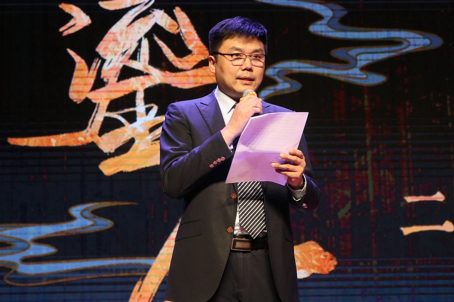 北京外國語大學(xué)黨委常委、副校長趙剛在活動(dòng)現(xiàn)場講話。主辦方供圖
