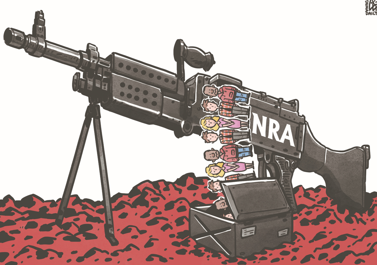 NRA成為推行槍支管控背后最大的阻力。（來源：中國日報(bào) 作者：蔡艨）