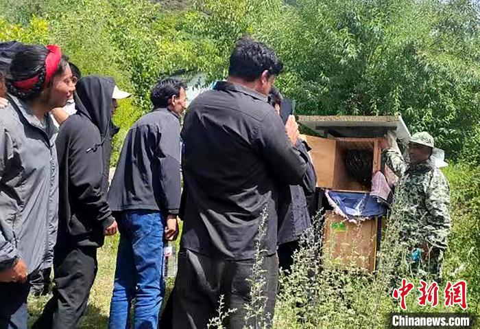 拉久西村村民學習養蜂工作流程和防范事項?！〔际忻⒖悼h委宣傳部供圖